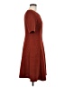 Studio One Chevron-herringbone Burgundy Casual Dress Size 6 - photo 4
