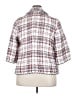 Grace Elements Tweed White Blazer Size 18W - photo 2