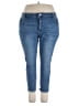 BLOOMCHIC Solid Blue Jeans Size 24 - photo 1