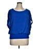 Chico's 100% Polyester Blue Short Sleeve Top Size XL (3) - photo 1
