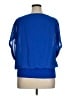 Chico's 100% Polyester Blue Short Sleeve Top Size XL (3) - photo 2
