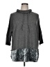 Bobeau Solid Gray Poncho Size 1X - photo 1