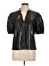 Steve Madden 100% Polyurethane Black Short Sleeve Blouse Size L - photo 1