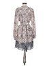 BCBGMAXAZRIA 100% Polyester Paisley Gray Blue Casual Dress Size M - photo 2