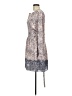 BCBGMAXAZRIA 100% Polyester Paisley Gray Blue Casual Dress Size M - photo 5