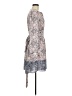 BCBGMAXAZRIA 100% Polyester Paisley Gray Blue Casual Dress Size M - photo 4