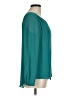 Naked Zebra 100% Polyester Teal Long Sleeve Blouse Size M - photo 4