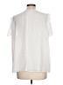 Ann Taylor LOFT White Short Sleeve Blouse Size L - photo 2