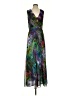 Boston Proper 100% Polyester Print Green Cocktail Dress Size S - photo 1