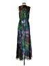 Boston Proper 100% Polyester Print Green Cocktail Dress Size S - photo 2