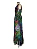 Boston Proper 100% Polyester Print Green Cocktail Dress Size S - photo 5