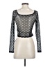 Shein Polka Dots Black Long Sleeve T-Shirt Size 2 - photo 2
