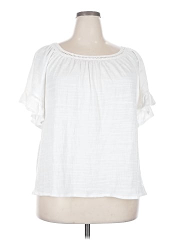 Max Studio Short Sleeve Blouse (view 1)