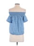 INA 100% Cotton Blue Sleeveless Blouse Size S - photo 2