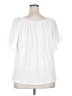 Max Studio White Short Sleeve Blouse Size 2X - photo 2