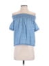 INA 100% Cotton Blue Sleeveless Blouse Size S - photo 1