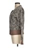 White House Black Market Animal Print Brown Pullover Sweater Size M - photo 5
