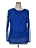 Lane Bryant 100% Polyester Blue Long Sleeve Top Size 14/16 - photo 1