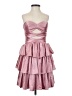 Unbranded 100% Polyester Hearts Pink Cocktail Dress Size 0 - photo 1