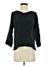 Everlane 100% Silk Black 3/4 Sleeve Top Size 00 - photo 1