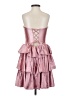 Unbranded 100% Polyester Hearts Pink Cocktail Dress Size 0 - photo 2