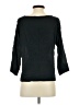 Everlane 100% Silk Black 3/4 Sleeve Top Size 00 - photo 2
