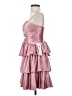 Unbranded 100% Polyester Hearts Pink Cocktail Dress Size 0 - photo 5