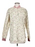 Vermani 100% Cotton Floral Ivory Long Sleeve Button-Down Shirt Size S - photo 1