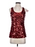 Maner 100% Polyester Red Sleeveless Top Size S - photo 1