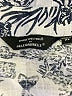 Unique Spectrum 100% Cotton Paisley Silver Black Short Sleeve Blouse Size XL - photo 7