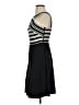 Maeve Stripes Black Cocktail Dress Size 0 - photo 5