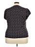 Worthington Polka Dots Black Short Sleeve Blouse Size 3X - photo 2