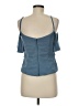 MoriLee by Madeline Gardner 100% Polyester Blue Sleeveless Blouse Size 8 - photo 2