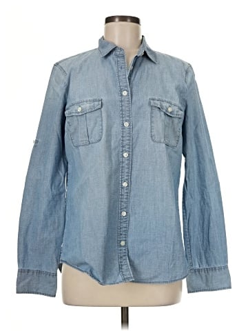 J.Crew Factory Store Long Sleeve Button-Down Shirt (view 1)
