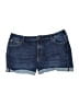 Amazon Essentials Blue Denim Shorts Size 16 - photo 1