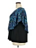 NY Collection 100% Polyester Blue 3/4 Sleeve Blouse Size M - photo 5