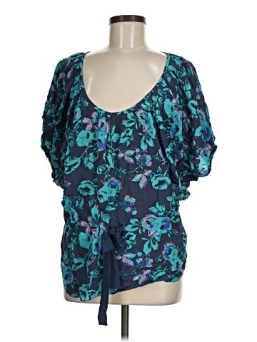 Rebecca Taylor Short Sleeve Silk Top (view 1)