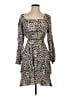Angie Animal Print Black Casual Dress Size S - photo 1