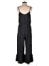 Naked Zebra 100% Polyester Solid Black Jumpsuit Size M - photo 2
