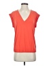 Express Orange Red Short Sleeve Top Size S - photo 1