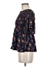 No Comment 100% Polyester Blue 3/4 Sleeve Blouse Size M - photo 5
