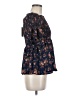 No Comment 100% Polyester Blue 3/4 Sleeve Blouse Size M - photo 4