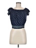 Truth 100% Viscose Blue Short Sleeve Top Size M - photo 1