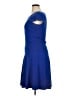 Cache Solid Blue Casual Dress Size 14 - photo 5