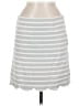 Crescent 100% Cotton Stripes Gray Silver Casual Skirt Size M - photo 1