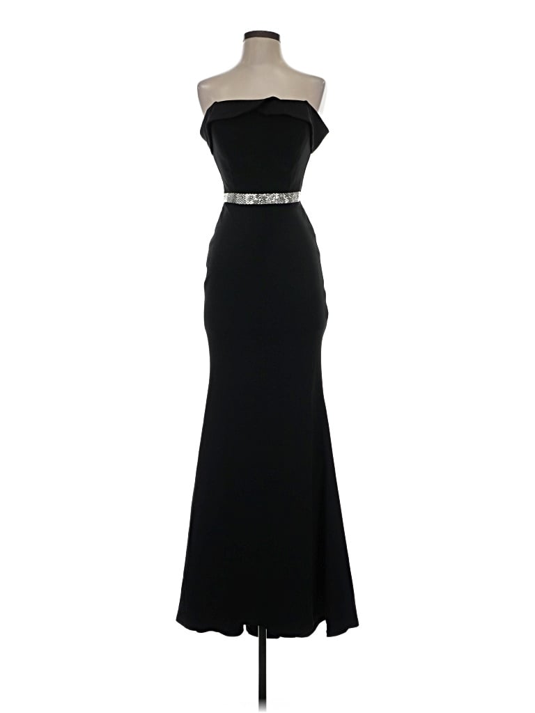 Pre-owned Crystal Doll Cocktail Dress In Black