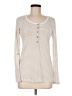 Splendid Ivory Long Sleeve Henley Size M - photo 1