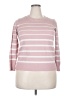 Liz Claiborne Stripes Pink Pullover Sweater Size XXL - photo 1