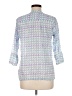 Oliphant 100% Cotton Blue 3/4 Sleeve Blouse Size M - photo 2