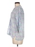 Oliphant 100% Cotton Blue 3/4 Sleeve Blouse Size M - photo 5